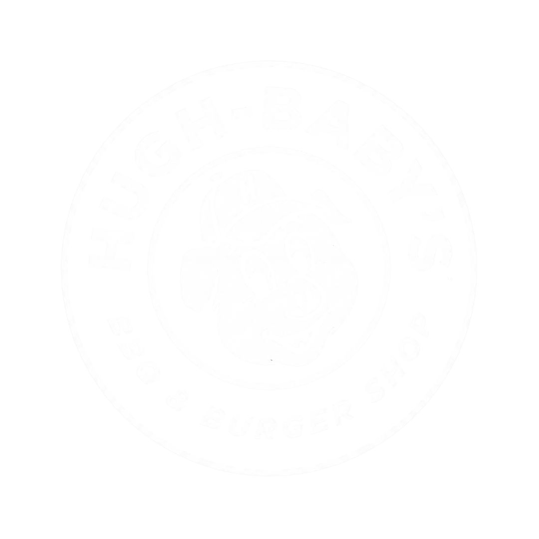 Hugh-Baby’s BBQ & Burger Shop logo.