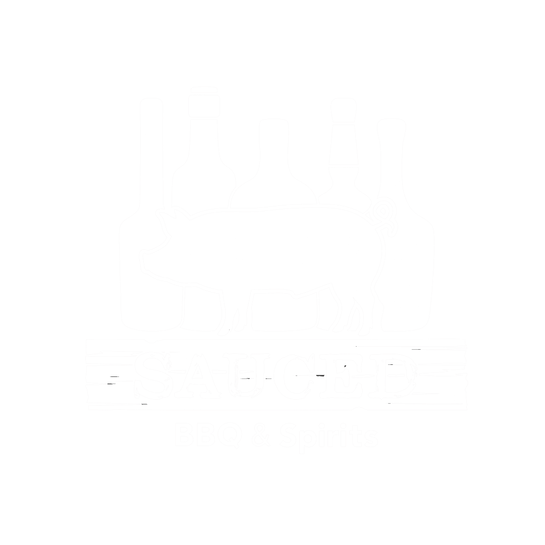 Sauced BBQ & Spirits logo.