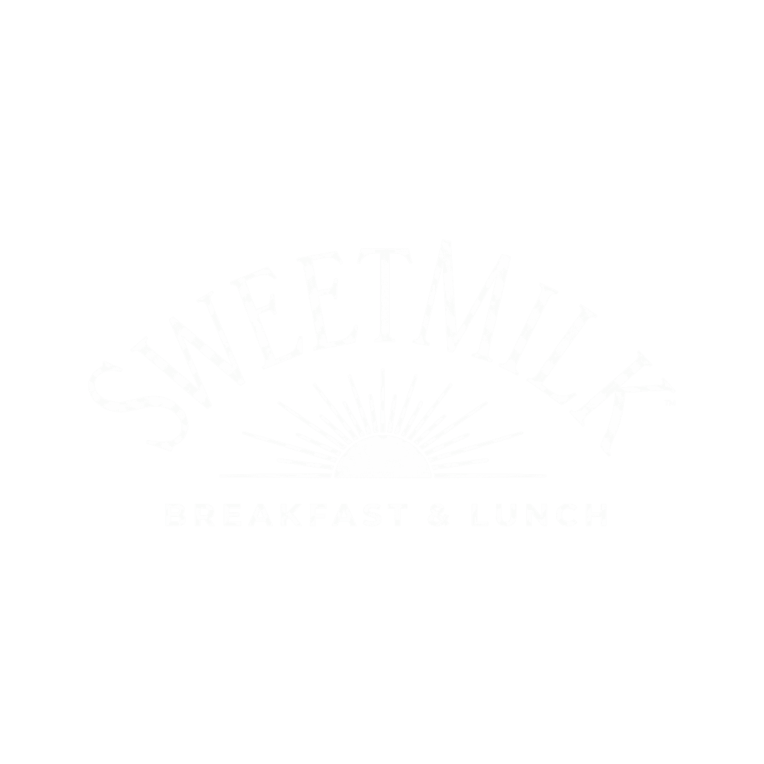 Sweet Milk breakfast and lunch logo.